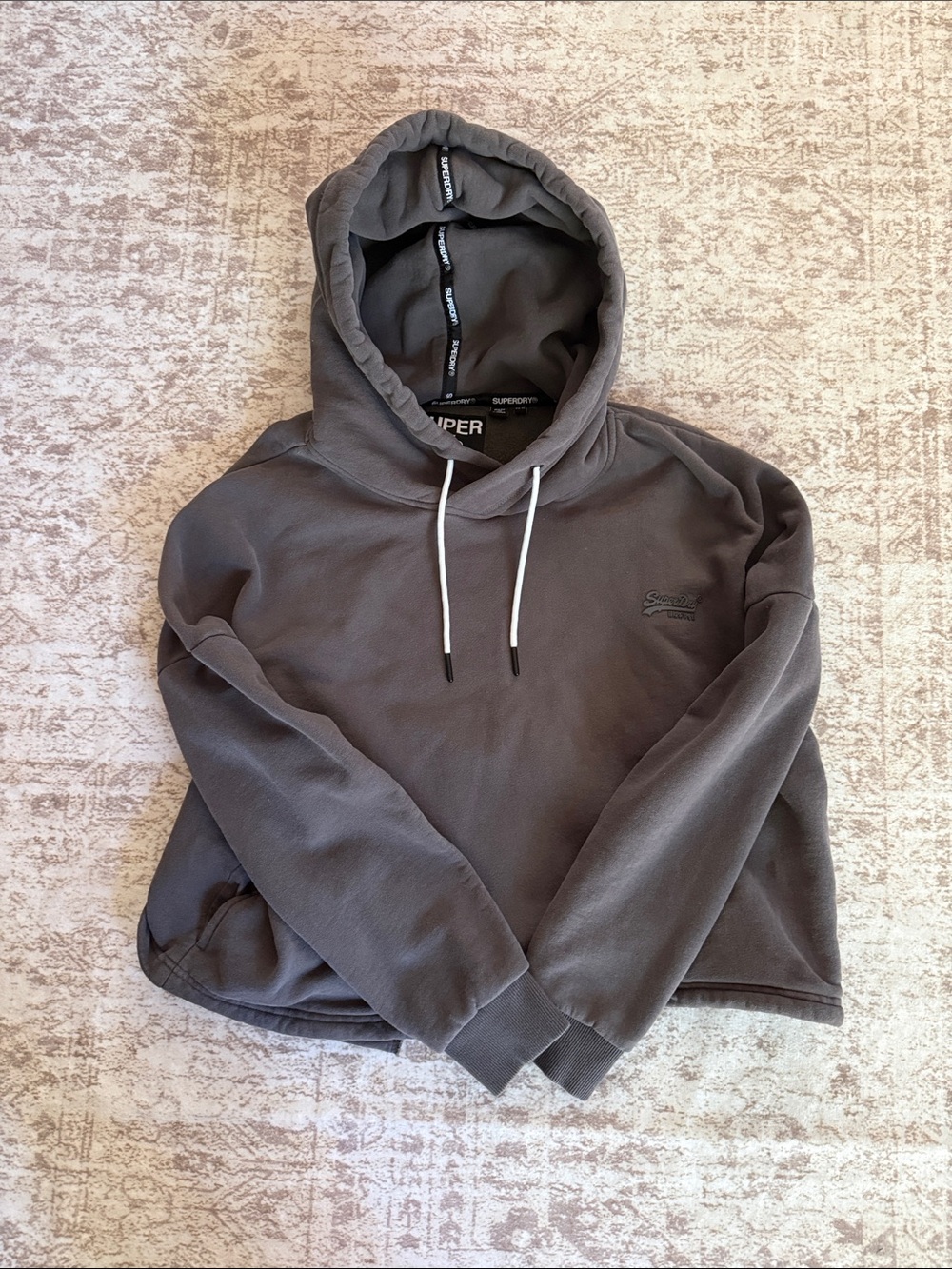 Superdry Women’s Slate Gray Pullover Hoodie